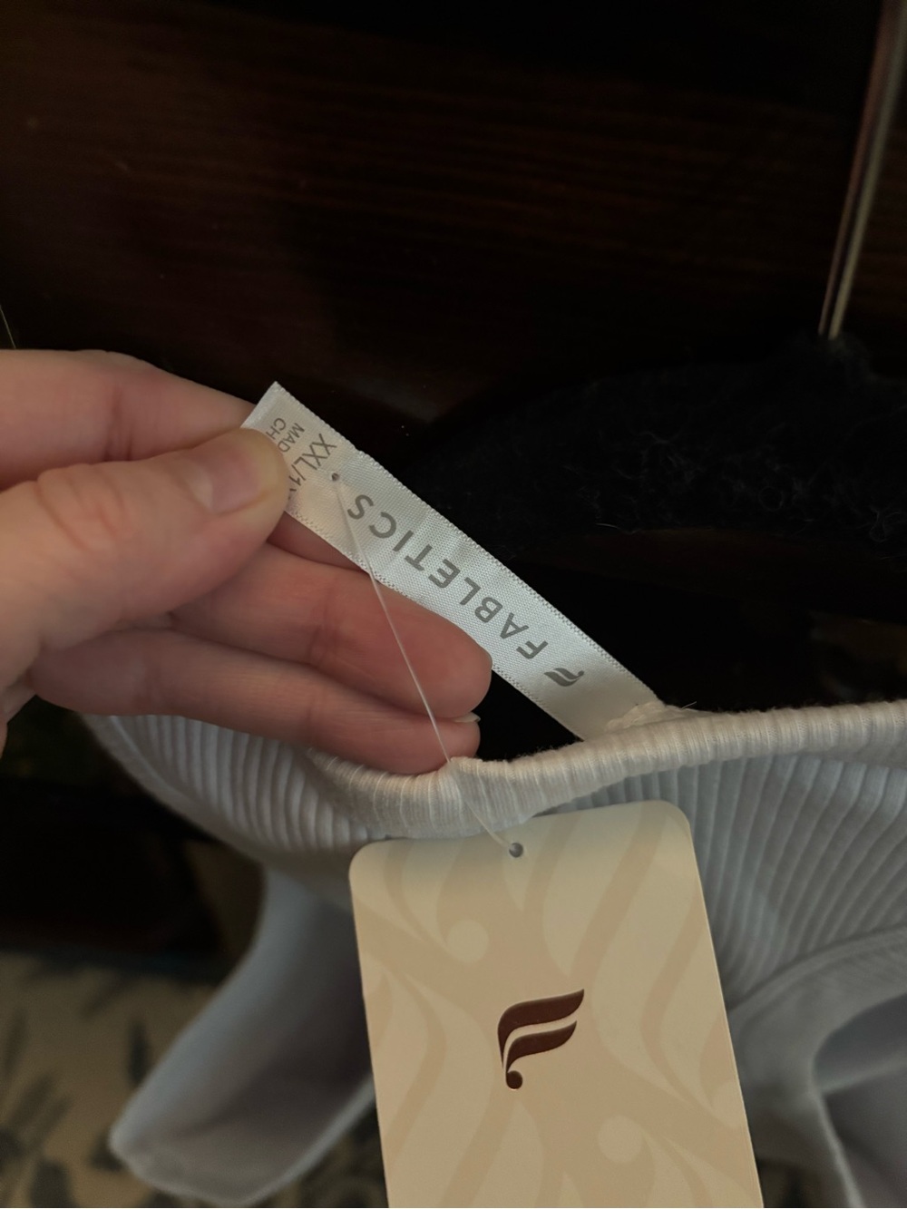 Fabletics White Ribbed Muscle Tank - Picture 5 of 5